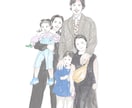 写真を元にお洒落な似顔絵イラストを描きます ふわふわした鉛筆画で、優しい雰囲気を演出します イメージ4