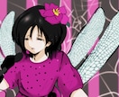 萌え×ダーク融合のオリジナルイラスト制作しますます ダーク・病み・萌えを融合した没入感のある絵を制作します イメージ2