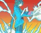 SNS用のバストアップイラストを描きます 『色』をテーマにした少年漫画風アイコン イメージ3