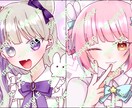 お望みのイラスト描きます アイコン、立ち絵、ミニキャラなどご希望に沿って制作します！！ イメージ4