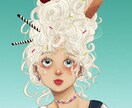 SNSアイコン制作いたします 自分だけのかわいい個性的なイラスト作成します イメージ5