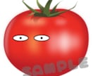 アイコン用キャラクター【トマト】販売します トマトに10個の表情入れてキャラクターに イメージ1