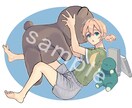 SNS用のアイコンイラストを作成します 胸上・簡単な背景/2,000円(その他オプション対応あり) イメージ7