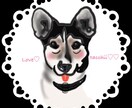 お写真を元にペットの似顔絵をお描きします アクリル画タッチにデジタルでリアルに仕上げます。 イメージ3