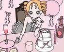 商用◎アイコン・結婚式・挿絵.各種イラスト承ります 修正無制限ポップでかわいい人物イラストを丁寧にお描きします！ イメージ9