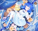 心ときめく♡可愛い 等身イラストお描きします 幅広い用途に！歌ってみた/一枚絵/グッズ/立ち絵など イメージ7