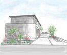 商用利用OK｜手描き外観内観パースを制作します 住宅の魅力と暮らしの豊かさを伝える、やさしい手描き表現 イメージ1