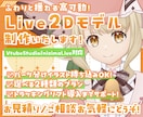 Vtuber向けLive2Dモデル制作します ふわりと揺れる高可動！お見積り等お気軽にご相談ください イメージ1