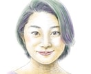 デジタルによる鉛筆&淡彩でふんわり似顔絵描きます 好きな色彩イメージでふんわり優しい雰囲気を演出します イメージ6