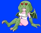 女の子モンスター描きます 女の子とモンスターの合体イラストを制作いたします イメージ4