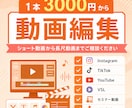１本最低3,000円〜動画編集承ります ショート〜長尺までご相談ください イメージ1