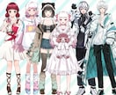 Vtuber・Live2D用イラスト制作ます デザインからVtuber・Live2D用イラスト制作します！ イメージ3