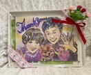 何人でも似顔絵一律5000円で描きます 。結婚祝い、還暦祝いなど目的やご希望を何でもお伝えください イメージ3