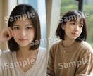素朴なAI女性素材画像の生成代行します Stable Diffusionを使用したランダム画像生成 イメージ2