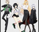 アニメ塗り寄りなキャラクターイラストお描きします ＴＲＰＧや創作の立ち絵の作成を致します！ イメージ2