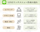 タップしたくなる！LINEリッチメニュー作成します おしゃれで見やすい！思わずタップしたくなるリッチメニュー イメージ2