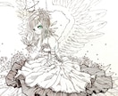 クールな女の子キャラアナログイラスト描きます 繊細でクールなイラスト描きます♪ イメージ5