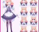 Vtuber・Live2dモデリング作成します キャラデザイン・イラスト作成・モデリング依頼承ってます。 イメージ2