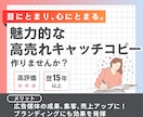 魅力的な高売れキャッチコピーを「3つ」作成します 【特典】キャッチコピーを際立たせるサブコピーも「３つ」作成！ イメージ1