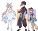 立ち絵制作・キャラクターデザインをします IRIAMやVTuber、TRPG用の立ち絵を描きます！ イメージ2