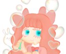 SNSを彩るふんわりアイコンやヘッダー描きます 安価にお好みのオリジナルアイコン及びヘッダーの作成承ります イメージ1