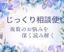お悩み全般♡複数テーマまとめてじっくり鑑定します 恋愛も仕事も、人間関係　フォロー付き イメージ1