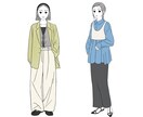 髪型や服装にこだわったイラスト描きます 挿絵やアイコンなど幅広い用途で使用いただけます！ イメージ3