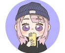 SNSに！ふんわり可愛いちびキャラアイコン描きます SNS映え！ゆるくて優しい雰囲気のちびキャラをお描きします！ イメージ2