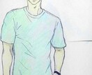オリジナル男性キャラのアナログイラスト描きます キャラクターのセリフ指定可能です イメージ2