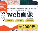 １０名様限定！モニター価格2000円で承ります 想いに寄り添い丁寧に。理想の世界観を形にするバナー制作 イメージ1