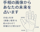 手のひらの画像からあなたの未来を正しく占います 手相と科学（深層心理学、脳科学）からあなたの幸せを引き寄せる イメージ2