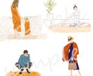 オシャレで目を引くイラストを描きます 商用ok！ブログなどへの挿絵やSNSアイコンなどに◎ イメージ4