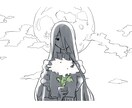 少し不思議な雰囲気のイラストを描きます シンプルで個性的な壁紙、グッズ、動画用イラストに イメージ2
