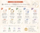 返信文で迷わないテンプレをお渡しします 【時短】返信で悩む時間を減らして落ち着いた対応へ イメージ3