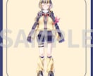 表情パーツ分け済パーカー少女立ち絵を販売します パーツを組み合わせて自由に表情差分を作れます イメージ3