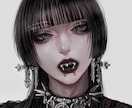 モードで儚い雰囲気のイラスト／アイコンを制作します 儚く、強く。世界観を纏う厚塗りイラスト イメージ2