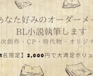 あなた好みのBL小説執筆しんます 二次創作・時代物・CP対応！オーダーメイドBL小説執筆します イメージ1
