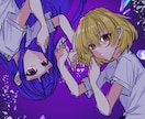 アイコン、夢絵、コテ同描きます 実績多数あり。かわいい女の子、夢絵が得意です！ イメージ6