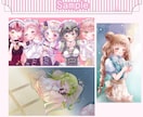 ふんわり可愛い♡歌ってみた動画イラスト作成します 綺麗でかわいい動画イラストで魅力をアピールしませんか？ イメージ3