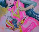 手描き同人イラストを描かせていただきます Å4のケント紙にアクリル絵の具で彩色するイラストです イメージ4