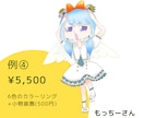 レトロかわいい女の子(*´꒳`*)イラスト描きます アイコン挿絵などにどうぞ。3〜4頭身のミニキャラです♪ イメージ5