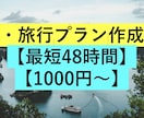 日本国内の旅行の予定表作成します 予定表作成が面倒臭い方にオススメ！ イメージ1