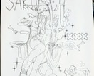 キャラクターのラフ+簡易着色描きます 細部までこだわる世界観重視のキャラをデザインします！ イメージ8