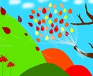 ポップで温かみのある一枚絵を制作します ご要望に合わせて柔軟に対応します！ イメージ2