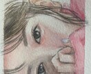あなたの似顔絵を水彩で描きます 水彩紙にアナログで描く世界に1つだけの似顔絵 イメージ1