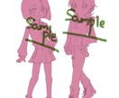 丸めな輪郭の絵を描きます (商用利用なども可、最短1週間) イメージ4