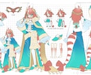 キャラクターデザイン・衣装デザイン作成します 他クリエイター様にご依頼するときの資料にも！ イメージ1