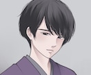和風・和服専門｜儚げで凛とした人物イラスト描きます 〖商用無料〗SNS・YouTubeアイコンなど多用途OK イメージ10