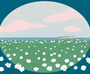絵本のような温かみのあるイラストを描きます お部屋のポイントにも、特別なプレゼントにも イメージ6