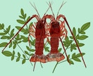 魚や魚介類の爽やかなイラストを描きます 爽やかな水彩タッチの海の生物のイラストいかがですか。 イメージ1